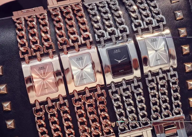 Orologio da donna di marca di lusso Abito con strass Orologi da polso da donna Eleganti orologi femminili in oro per le donne Montre Femme 2025
