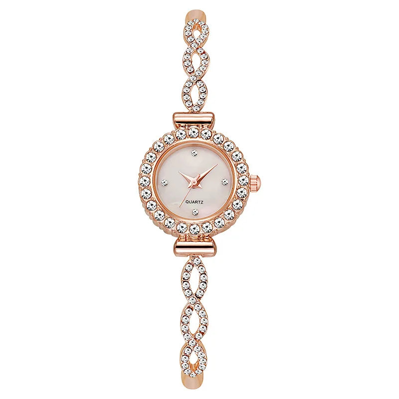 Orologio da donna con strass alla moda, bracciale da donna, orologi al quarzo, orologio Relogio