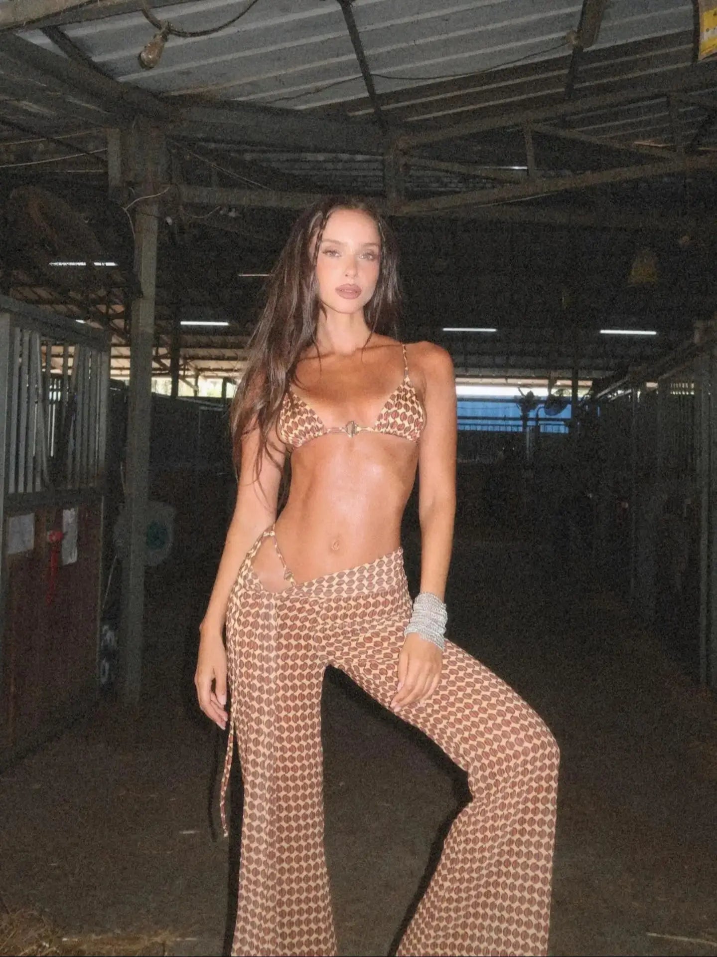 Costume da bagno bikini sexy con scollo all'americana con pantaloni Costumi da bagno Donna Bikini brasiliano Costume da bagno a gamba alta Estate femminile
