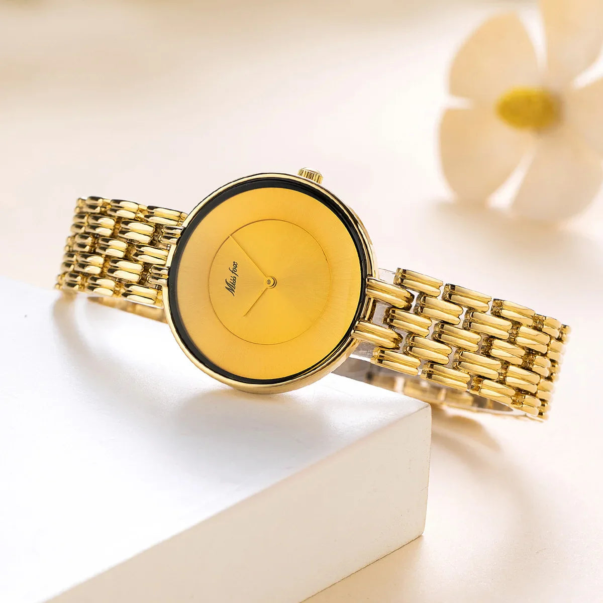 UTHAI orologio da donna leggero marchio di lusso business semplice retrò femminile braccialetto in metallo impermeabile orologio da donna al quarzo moda