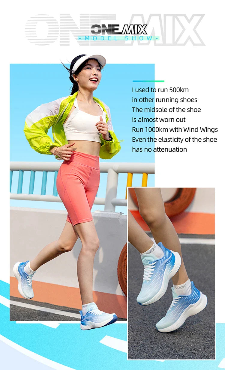 Scarpe da Corsa Traspiranti Onemix 2026 Wind Wings per Uomo e Donna, Ideali per Maratona, Sport e Attività all'Aperto