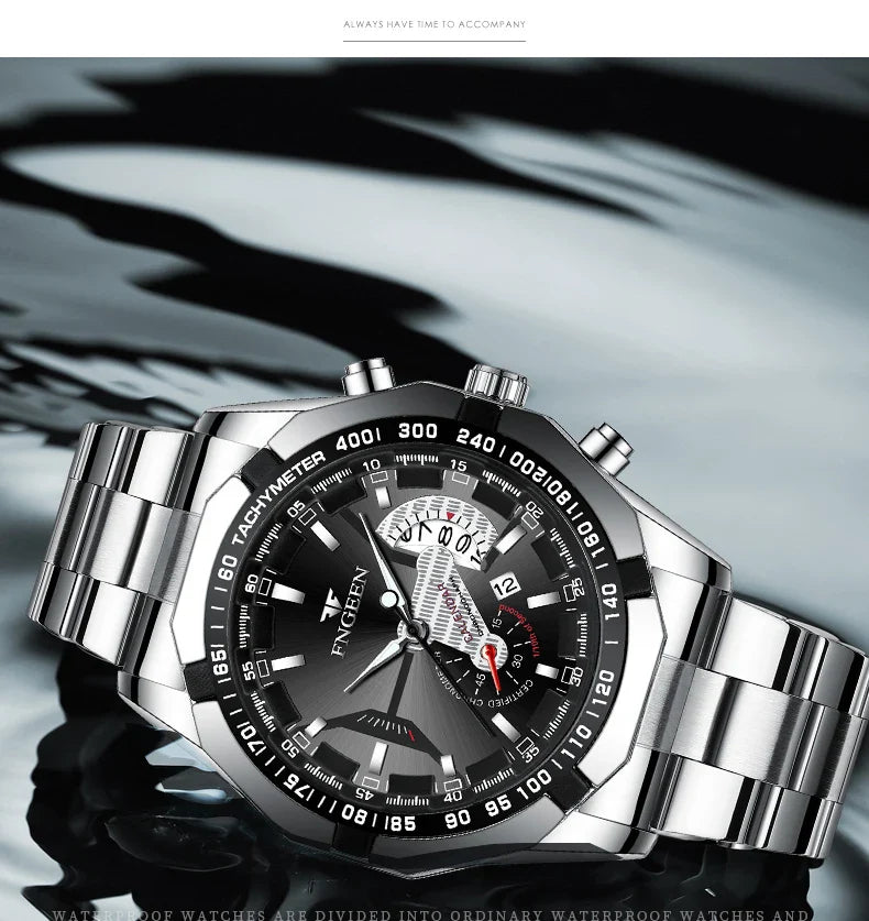 2024 Top Brand di Lusso Orologio di Moda Casual Militare Al Quarzo Sport Orologio Da Polso In Acciaio Pieno Impermeabile Orologio da Uomo Relogio Masculino