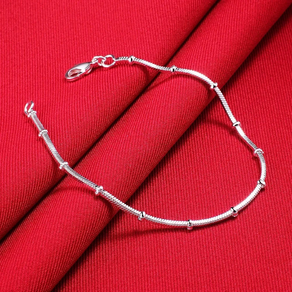 Set Collana e Bracciale con Catena a Serpente in Argento Sterling 925, Gioielli alla Moda per Uomo e Donna, Regalo