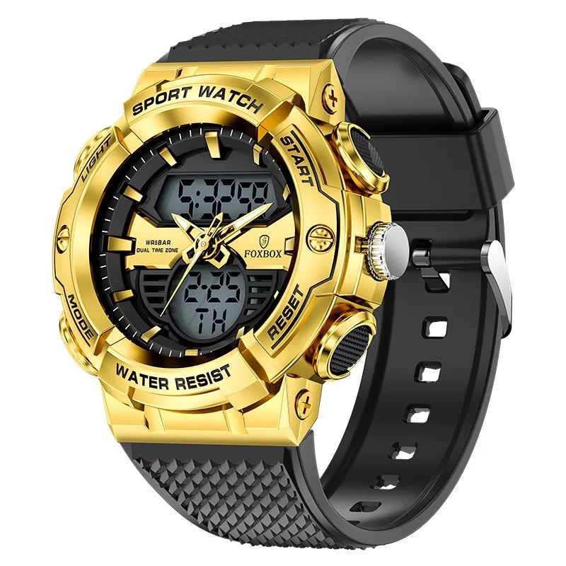 Orologio da uomo LIGE 2026 alla moda, orologio sportivo di lusso con quadrante grande, impermeabile, luminoso, al quarzo, con datario, per uomo, marca Foxbox