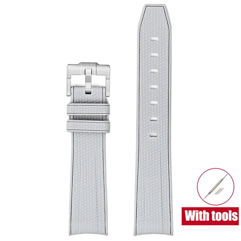 Cinturino in gomma per Swatch X Omega Joint MoonSwatch Cinturino sportivo impermeabile da 20 mm Cinturino con estremità curva in silicone per uomo donna