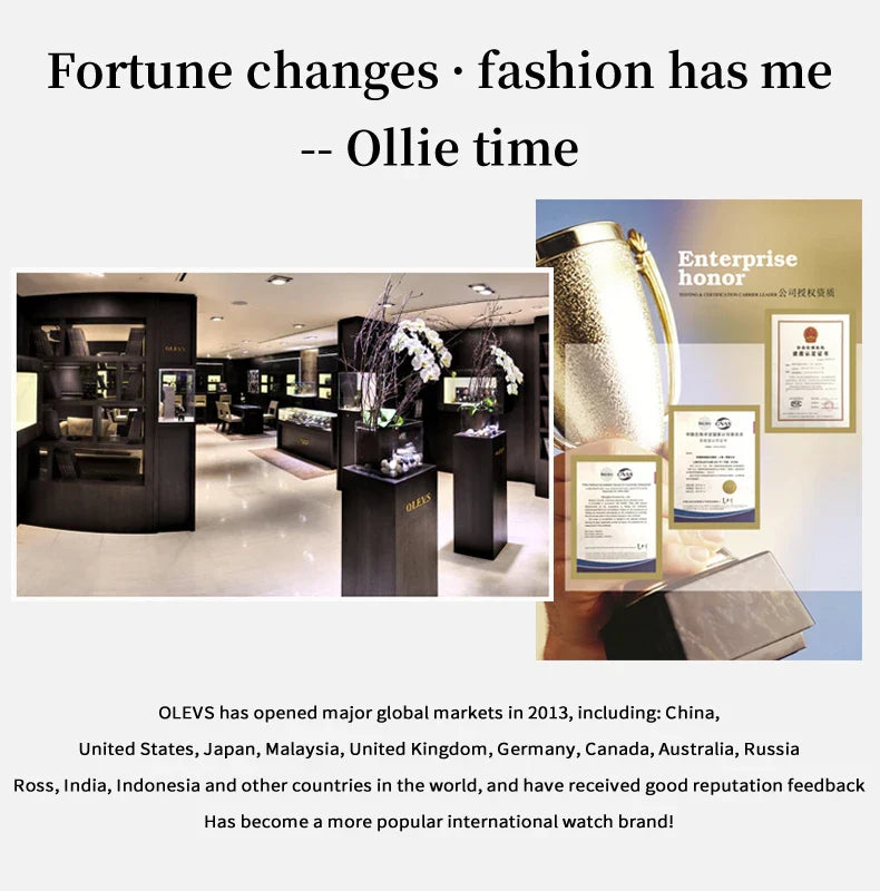 OLEVS Orologio da uomo al quarzo originale Orologio da uomo di lusso con calendario aziendale alla moda in acciaio inossidabile Orologio da specchio a forma impermeabile