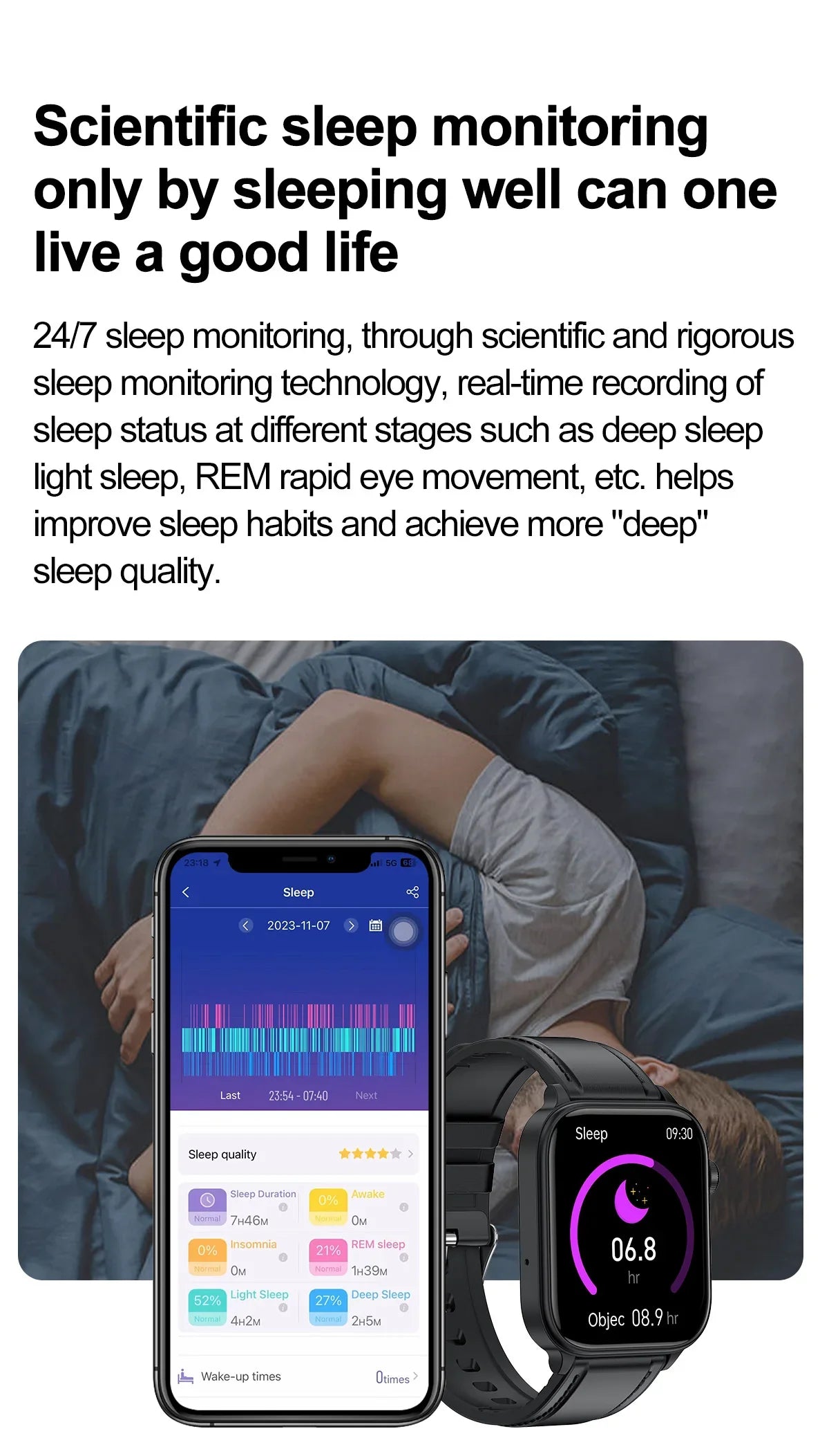 2025 Nuovo AI Diagnosi Lipidi nel sangue Acido urico Test di composizione corporea Smart Watch per uomo ECG + PPG Chiamata Bluetooth Salute Smartwatch