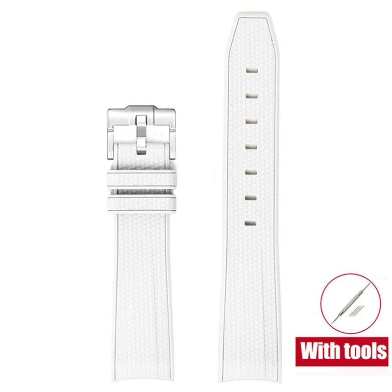 Cinturino in gomma per Swatch X Omega Joint MoonSwatch Cinturino sportivo impermeabile da 20 mm Cinturino con estremità curva in silicone per uomo donna