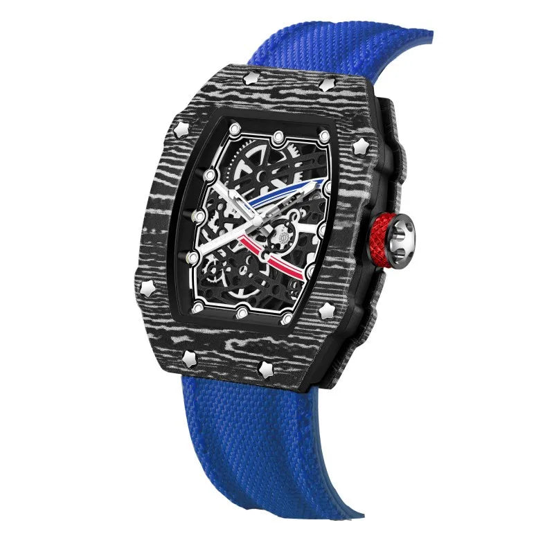 Nuovo Orologio al Quarzo Trendy Ultra-Sottile a Forma di Botte di Vino con Cinturino in Nylon, Elegante e alla Moda
