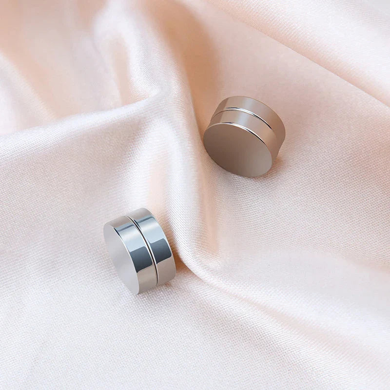 1/16 paia di orecchini a bottone magnetici da uomo in acciaio inossidabile con croce Non penetrante orecchini a cerchio Unisex CZ Magnet Clip on Earring