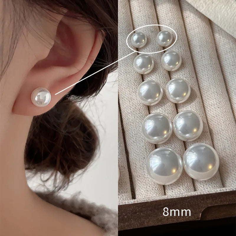 Nuovi orecchini di perle in argento sterling 925 con fascino di personalità, orecchini da donna con fascino squisito, regalo di compleanno, gioielli squisiti