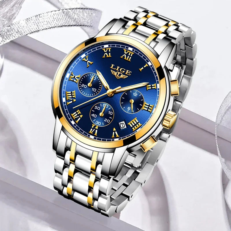 LIGE 2024 nuove donne di moda orologi da donna top brand di lusso creativo bracciale da donna in acciaio orologi orologio impermeabile al quarzo femminile
