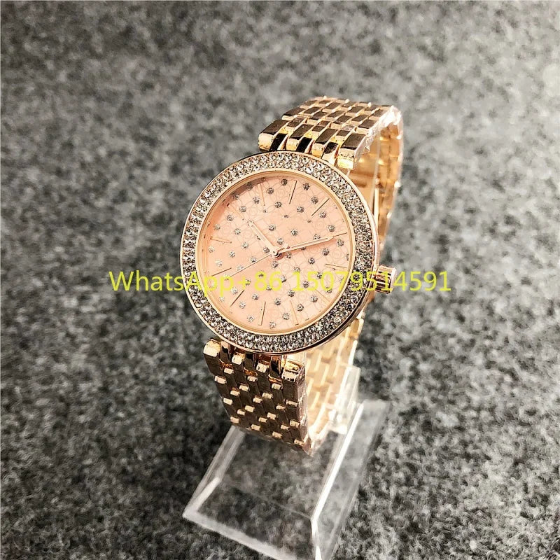 Orologi di Lusso in Cristallo per Donne, Marca di Moda, Orologio al Quarzo con Diamanti per Signore, Orologi da Polso Femminili in Acciaio, Relogio Feminino, Regalo