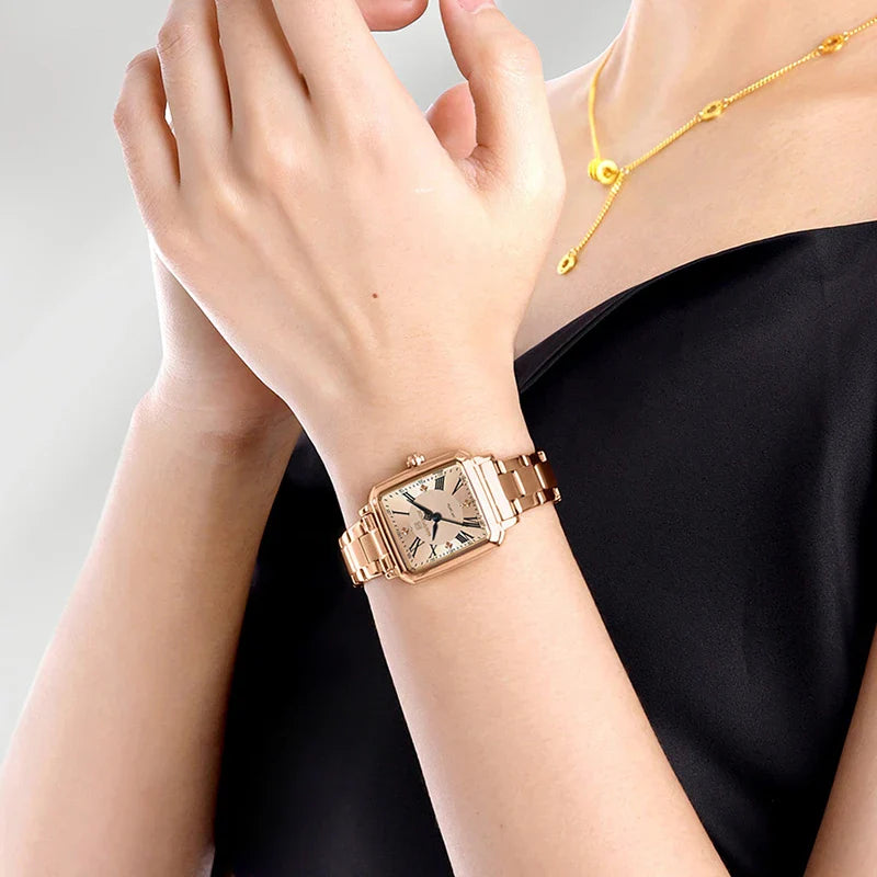 NAVIFORCE Orologio da donna alla moda per donna Orologio da polso da donna casual impermeabile al quarzo in acciaio inossidabile da regalare alla fidanzata 2025