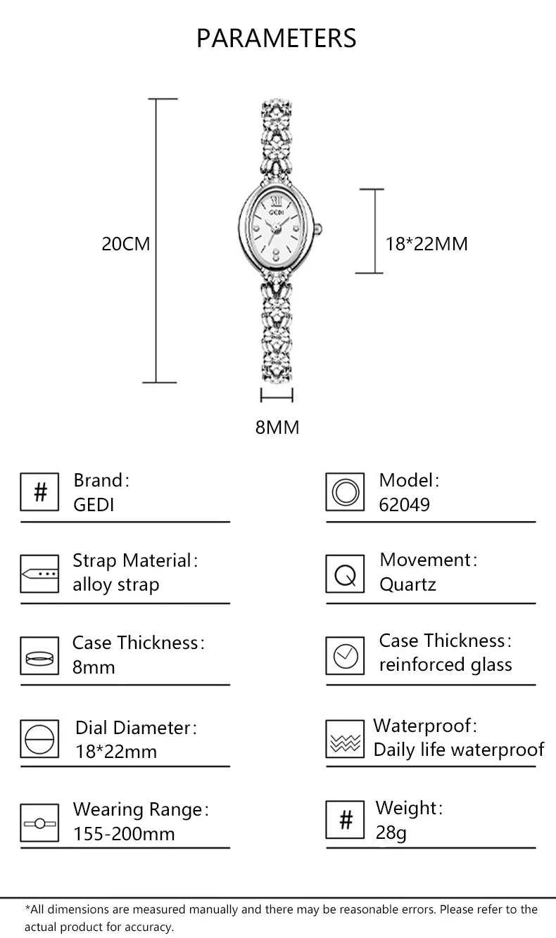 Orologio da donna Luce di lusso retrò tempestato di diamanti Bracciale di alta bellezza Orologi da donna squisiti alla moda