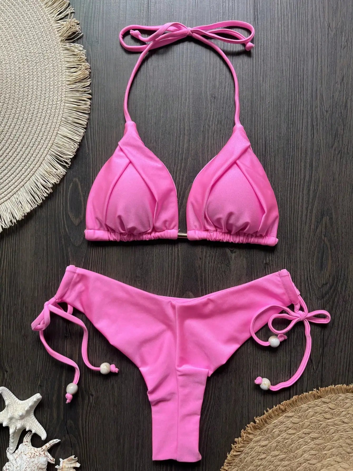 RUOTONGSEPT 2025 Nuovo Sexy Costume da Bagno Triangolare in 13 Colori per Donne, Bikini Brasiliano, Costume Push-Up, Set Bikini da Spiaggia