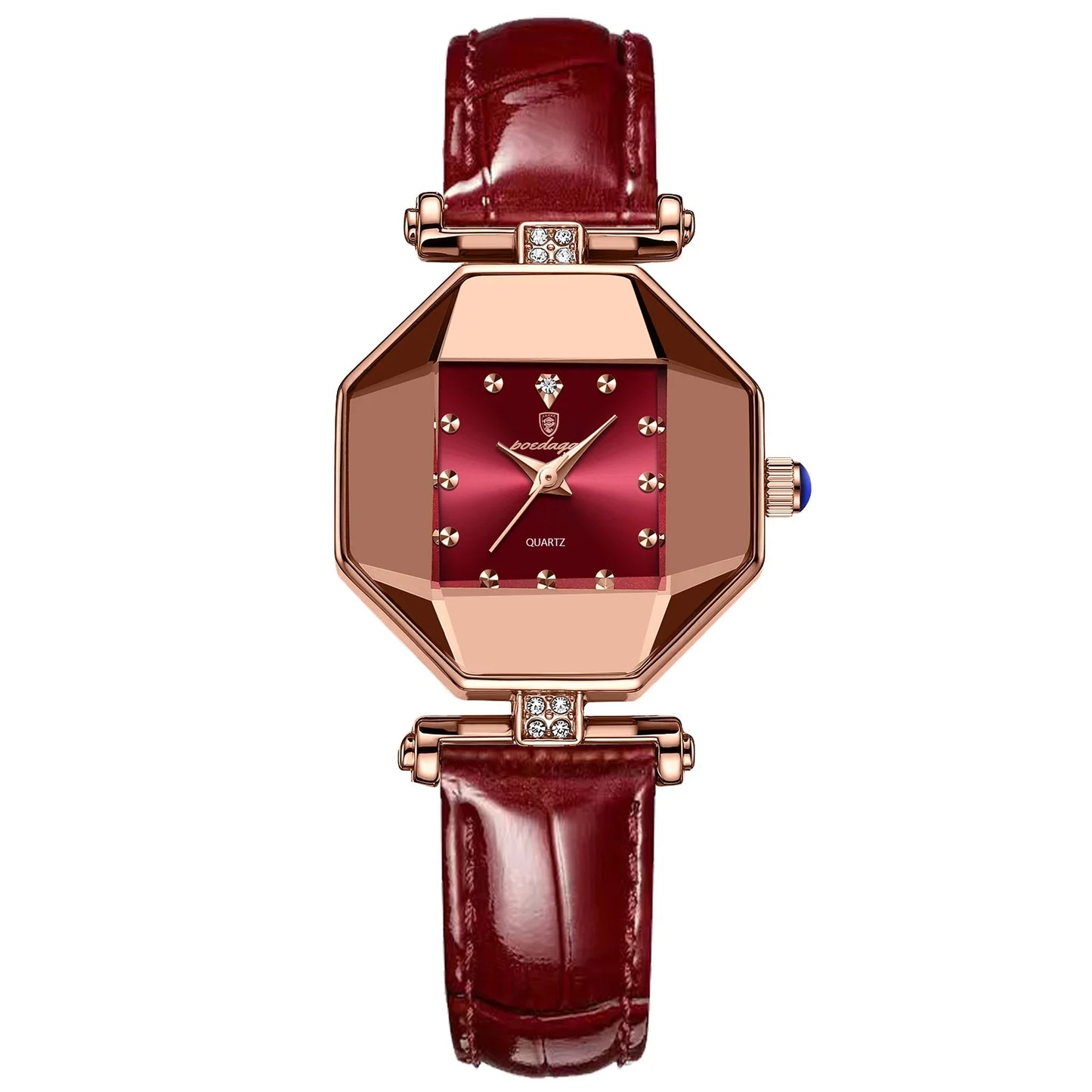 POEDAGAR Orologio da donna di alta qualità Orologi al quarzo in pelle impermeabile per donna Orologio da polso da donna casual di moda di lusso regalo Reloj