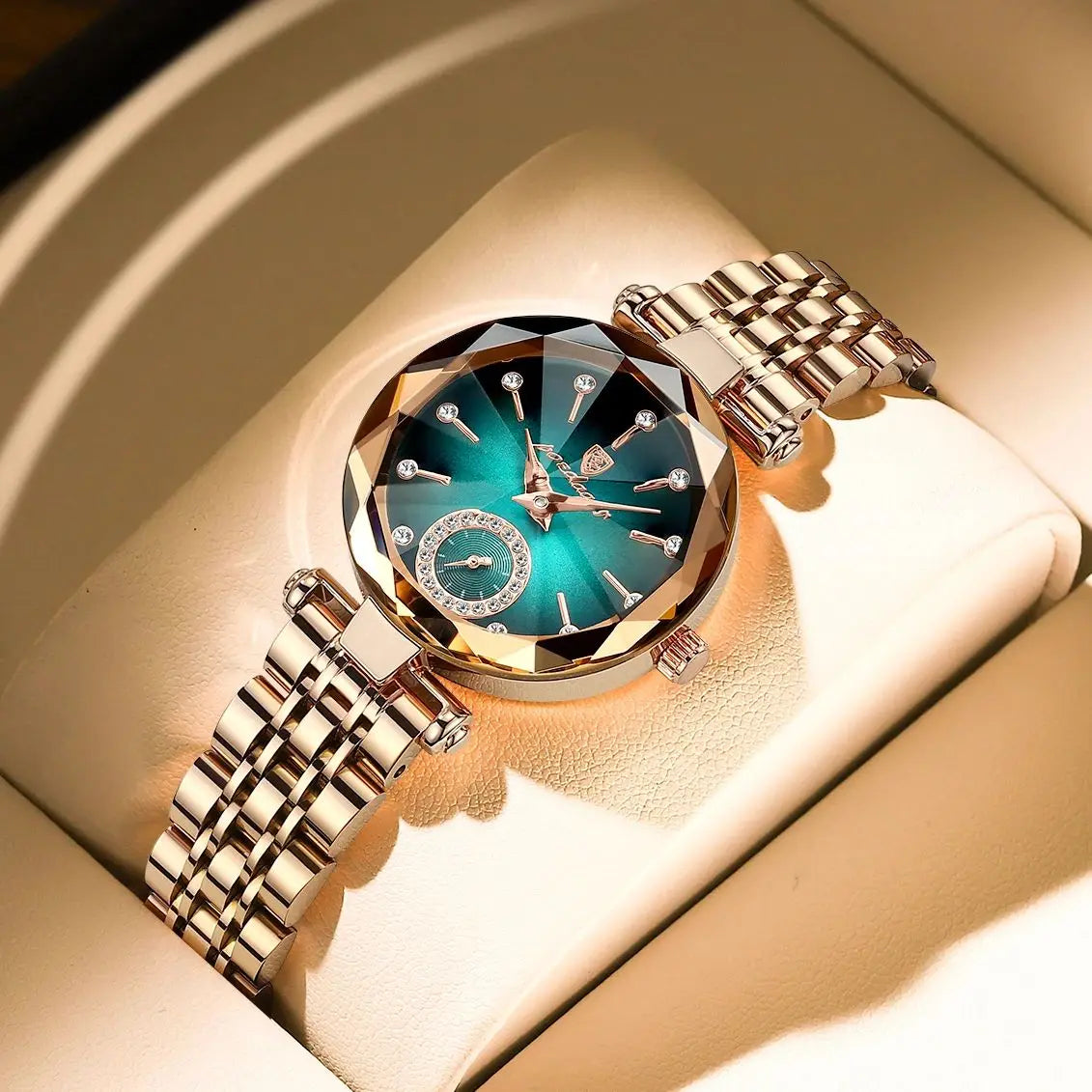 POEDAGAR Orologi al quarzo da donna eleganti di lusso Orologio impermeabile in acciaio inossidabile per donna Orologio da polso da donna alla moda casual reloj