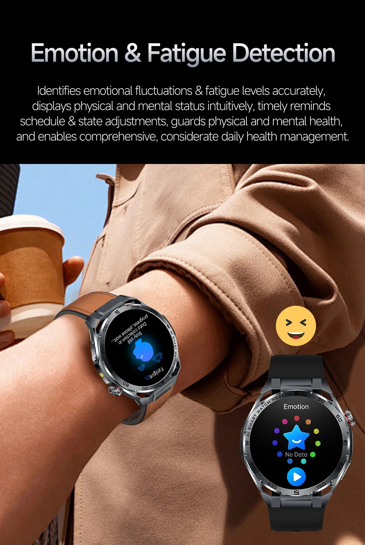 Nuovo Smartwatch 2026 con Analisi AI del Grasso Corporeo, ECG+PPG, Acido Urico, Pressione Sanguigna, Ossigeno nel Sangue, Chiamate, Schermo AMOLED per Uomini e Donne