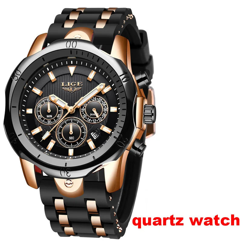 Orologi da Polso Meccanici Automatici LIGE 2026 per Uomo, Marca di Lusso, Orologio da Uomo con Tourbillon, Moda Business, Impermeabile