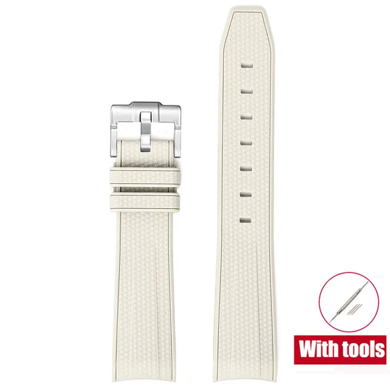 Cinturino in gomma per Swatch X Omega Joint MoonSwatch Cinturino sportivo impermeabile da 20 mm Cinturino con estremità curva in silicone per uomo donna