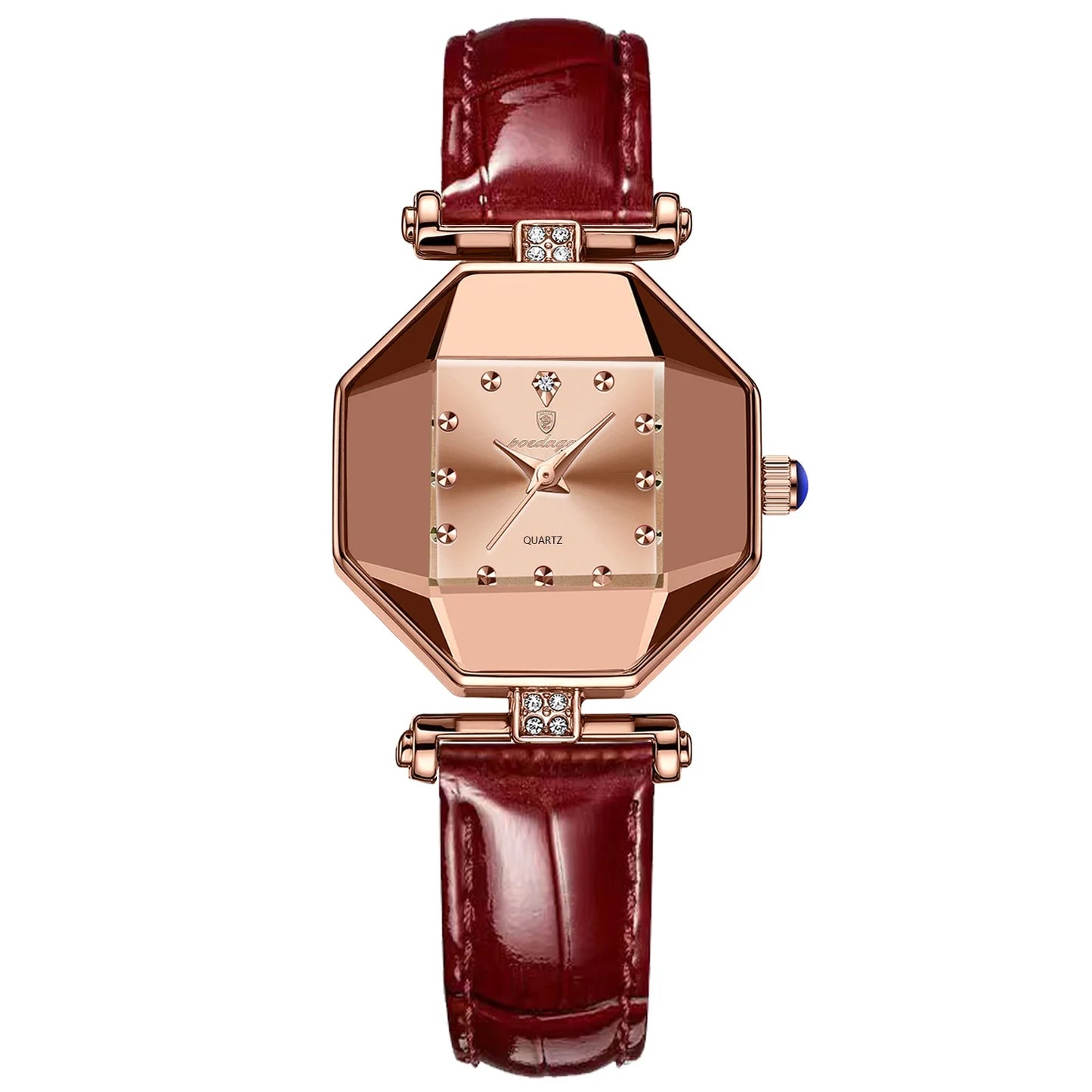 POEDAGAR Orologio da donna di alta qualità Orologi al quarzo in pelle impermeabile per donna Orologio da polso da donna casual di moda di lusso regalo Reloj