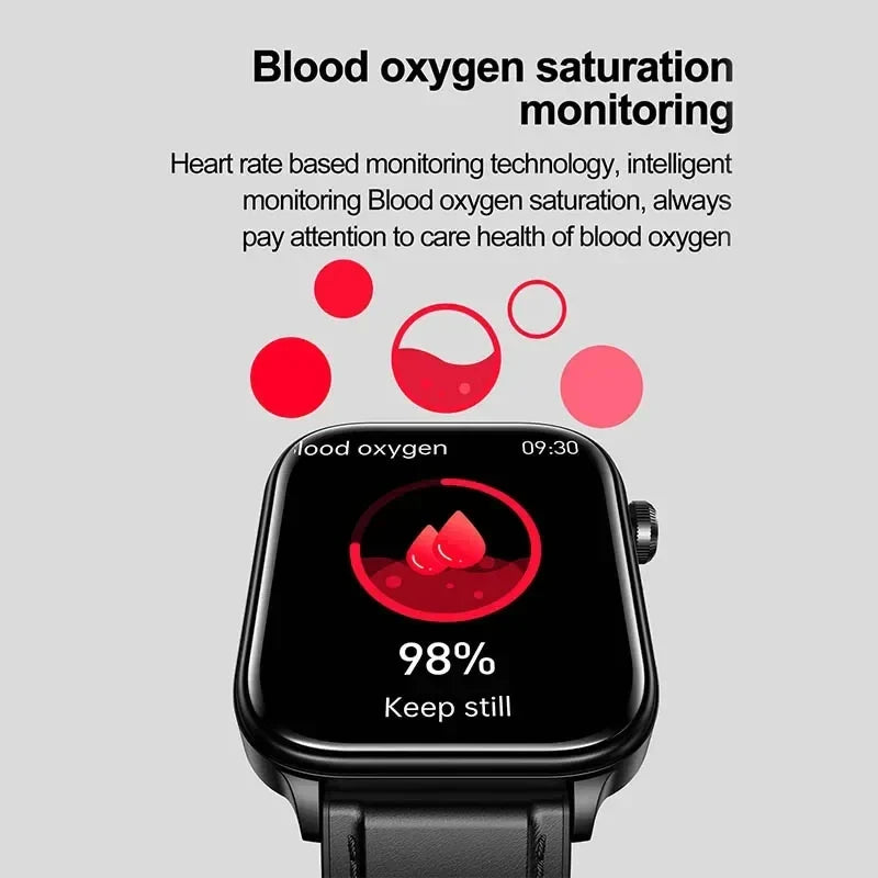 Nuovo 2025 Smartwatch per XIAOM1 con ECG+PPG, Monitoraggio Grasso Sanguigno e Acido Urico, Frequenza Cardiaca, Pressione Sanguigna, Chiamate Bluetooth per Uomini e Donne