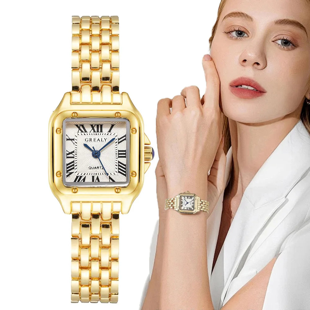Orologio da donna leggero marchio di lusso business oro acciaio inossidabile moda donna orologi al quarzo orologio femminile braccialetto orologio da polso