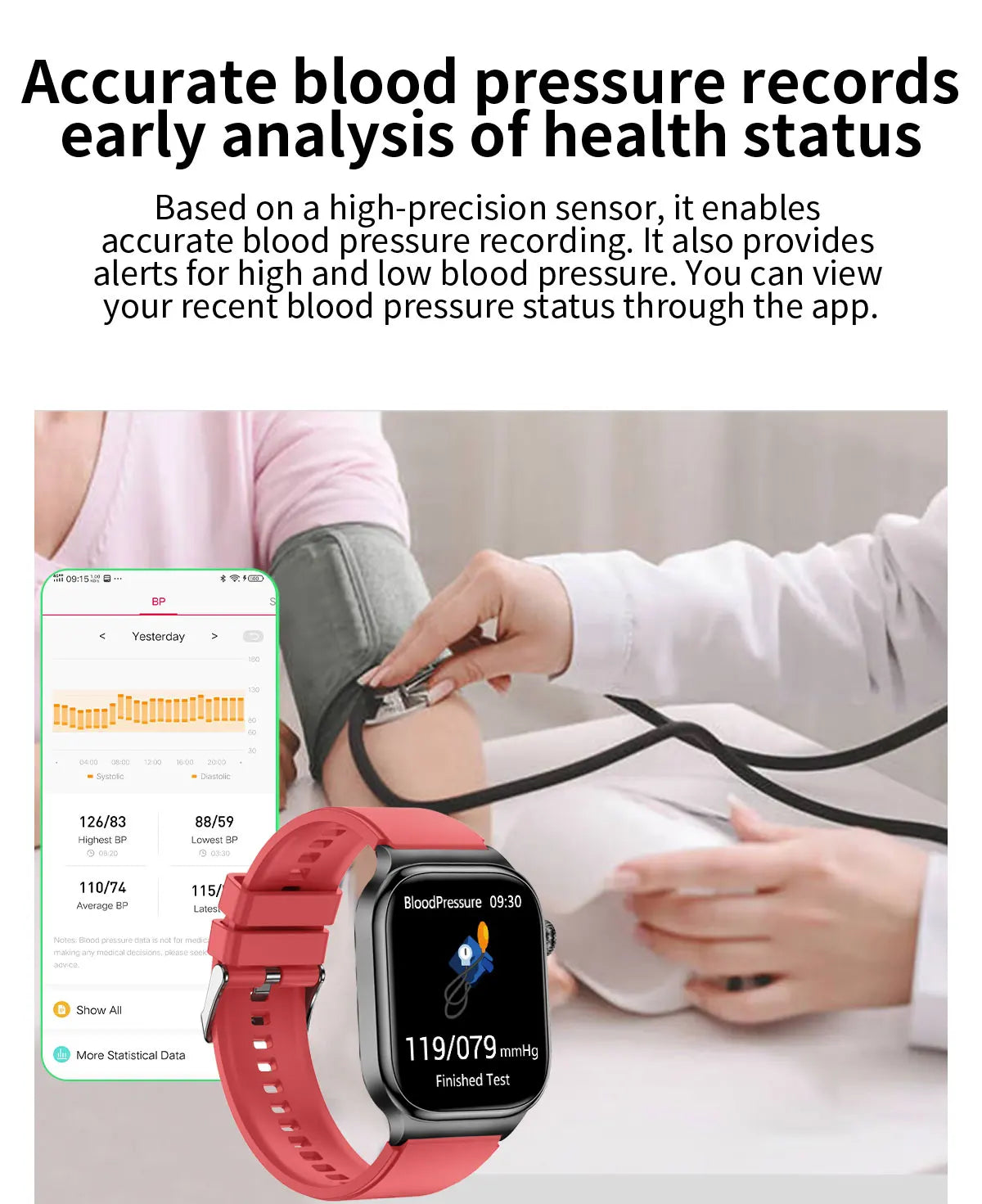 2026 Nuovo Misurazione Accurata Salute Smart Watch ECG + PPG Acido Urico Pressione Sanguigna Lipidi Nel Sangue Chiamata BT Smartwatch Per Le Donne Degli Uomini