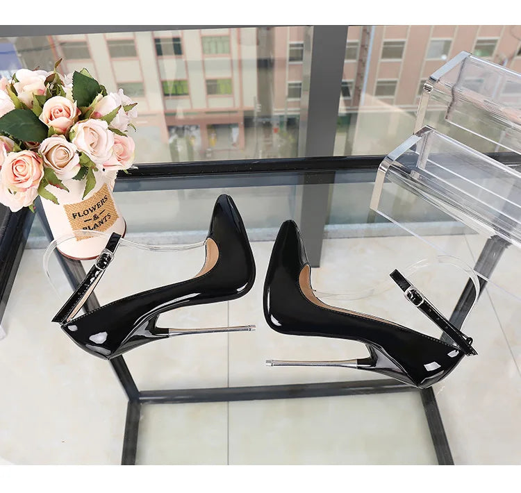 Sexy 16cm Extreme High Heels Pumps Shoes Woman Fashion Key Black Red Heeled Dance Party Wedding Office Shoes Ladies Large Size