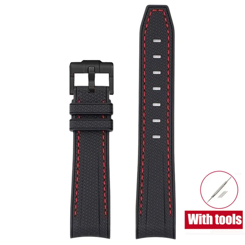 Cinturino in gomma per Swatch X Omega Joint MoonSwatch Cinturino sportivo impermeabile da 20 mm Cinturino con estremità curva in silicone per uomo donna