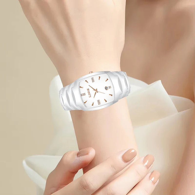 LIGE Orologio da Donna di Lusso alla Moda, Elegante e Semplice, in Acciaio Inossidabile, Casual, al Quarzo, con Calendario, Regalo Romantico per Signore, Novità