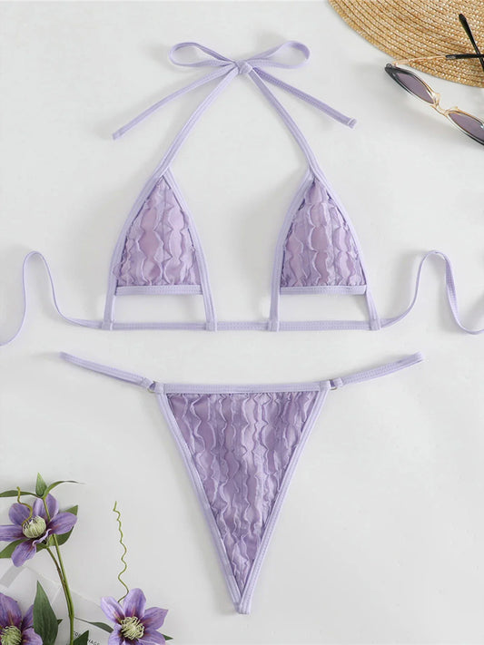 Nuovo rugoso estremo Mini Micro perizoma Bikini donna costumi da bagno femminile costume da bagno due pezzi Bikini bagnante costume da bagno Swim K4827