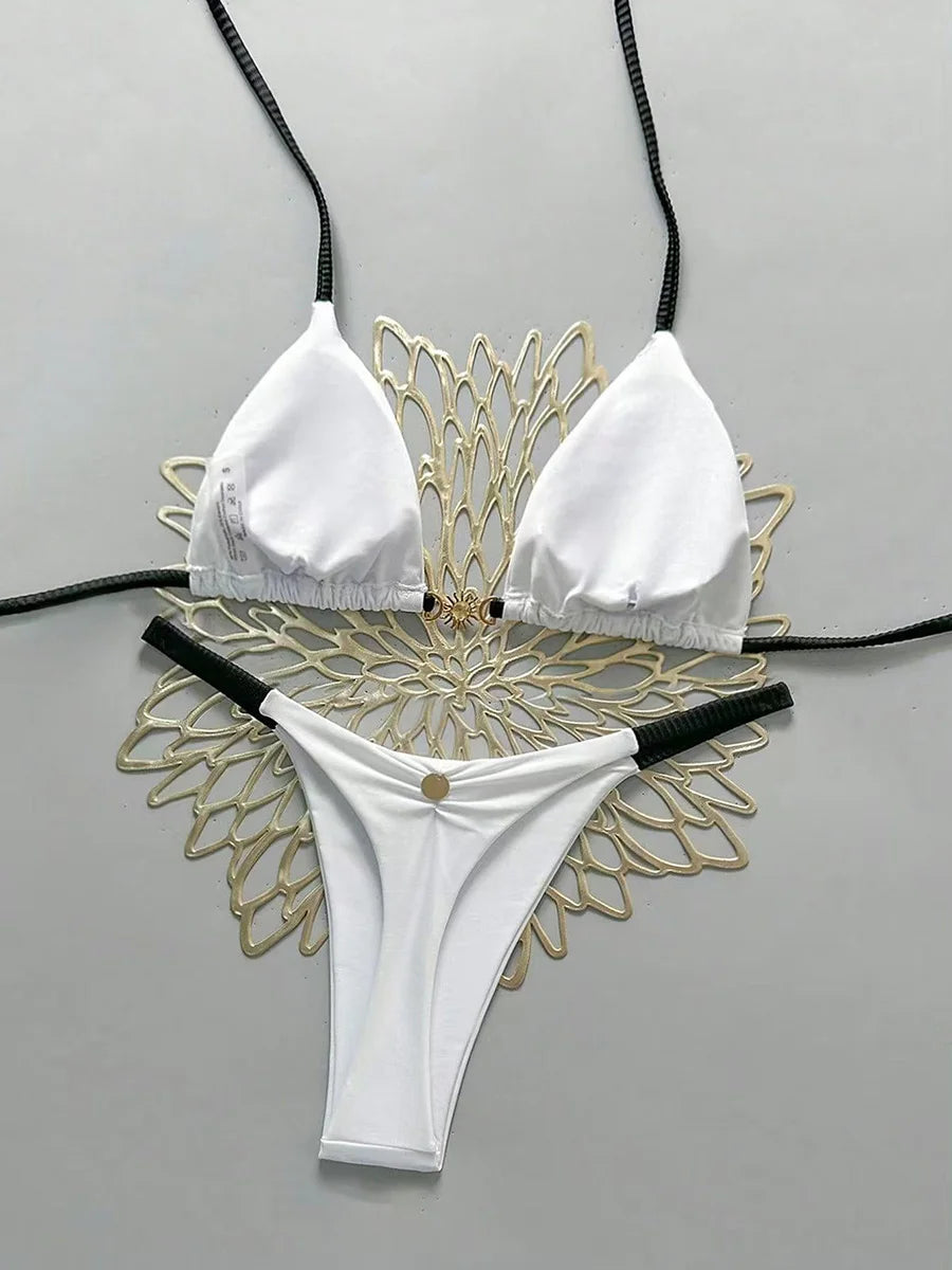 Micro Bikini 2026 Push Up Costumi da bagno donna Costumi da bagno sexy Bikini brasiliano Perizoma Biquini Costume da bagno solido Costumi da bagno estivi
