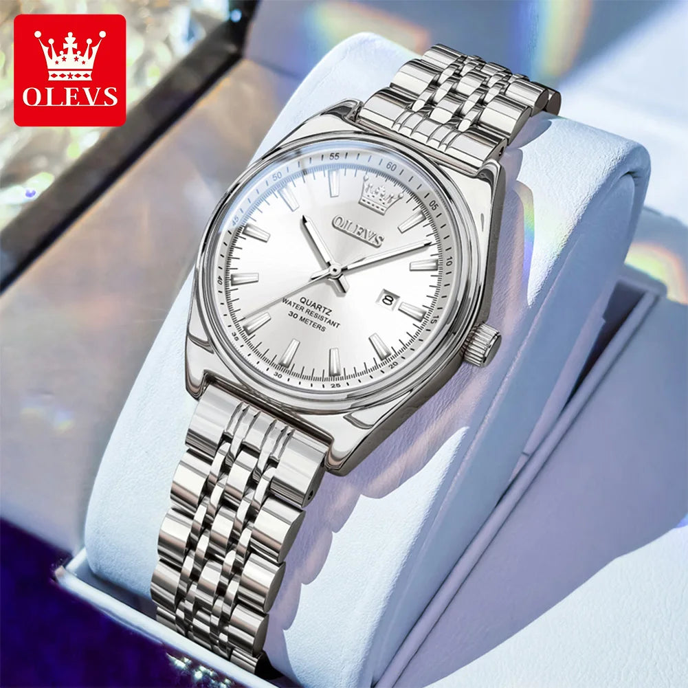 Orologio OLEVS 3703 da donna, elegante orologio al quarzo da donna, marca di alta gamma, impermeabile, luminoso, con calendario, orologio da polso di lusso per signora.