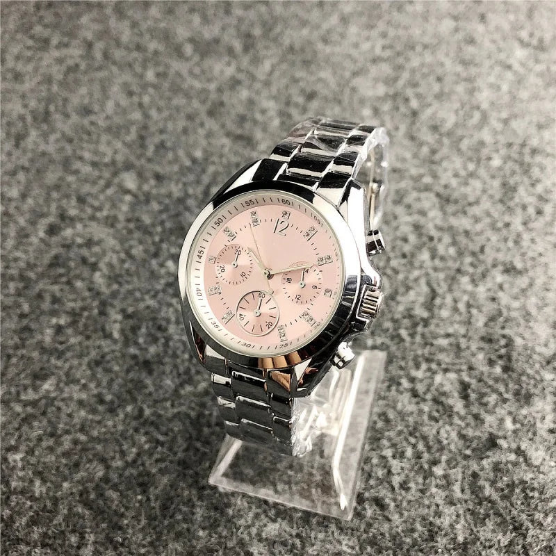 Nuovi orologi da polso da donna in acciaio inossidabile, orologi al quarzo da donna, orologi eleganti da donna di marca di lusso, orologi da donna