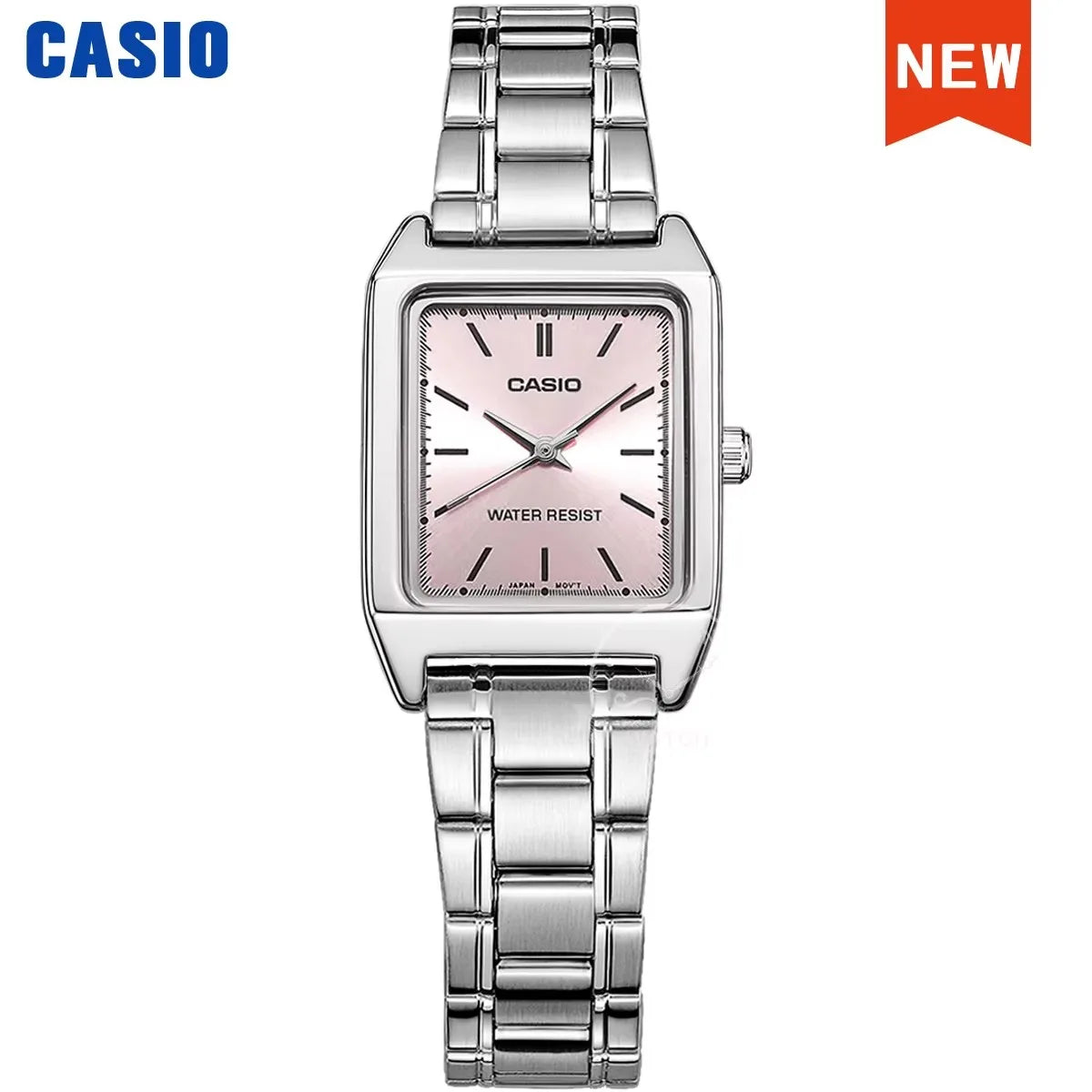 Orologio Casio da donna set di lusso delle migliori marche Orologio da donna al quarzo impermeabile 30 m Forma tonneau Acciaio inossidabile Ste reloj mujer LTP-V007D-