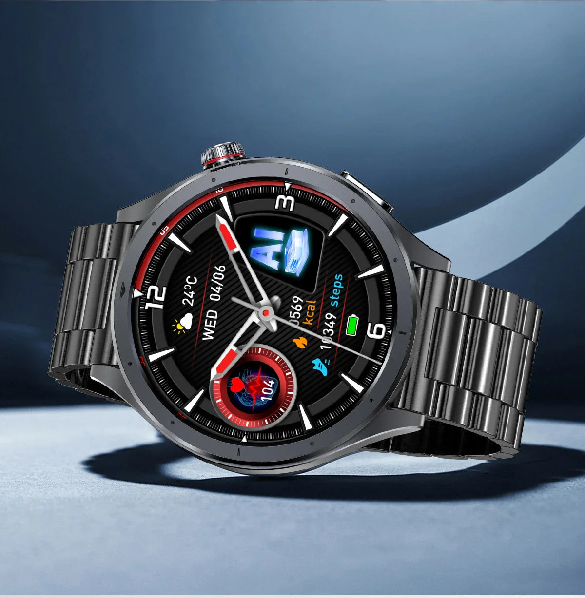 Nuovo Smartwatch 2026 per Analisi del Grasso Corporeo, ECG+PPG, Acido Urico, Pressione Sanguigna, Ossigeno nel Sangue, Orologio con Chiamate per Uomini e Donne