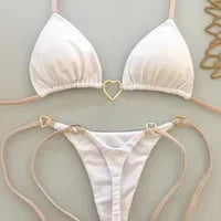 Nuovo bikini sexy tie-dye a due pezzi per donna, accessori per costumi da bagno