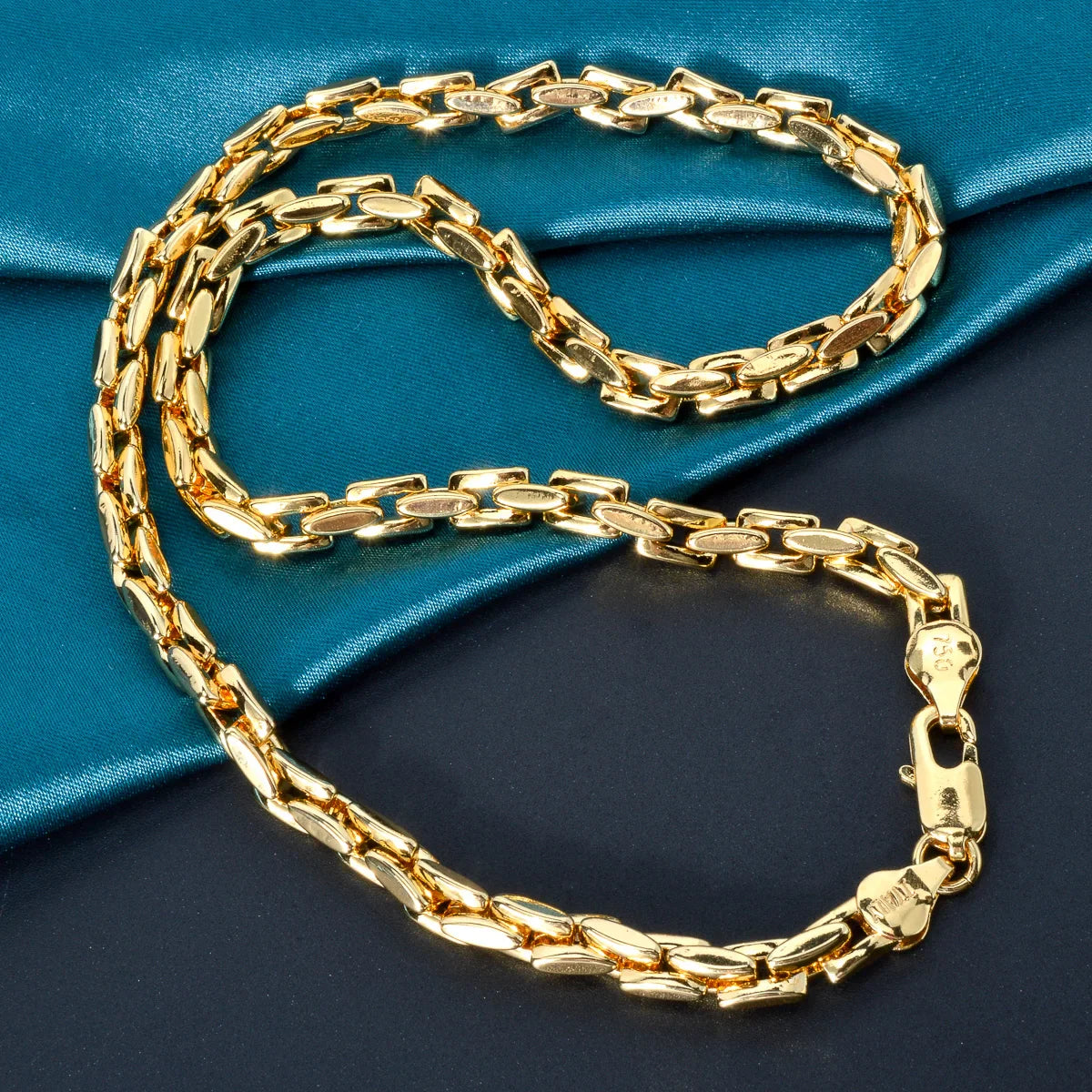 Sunny Jewelry Set Classic placcato oro collana bracciale per donna uomo Luxury Punk rame Link catene collana braccialetto regalo