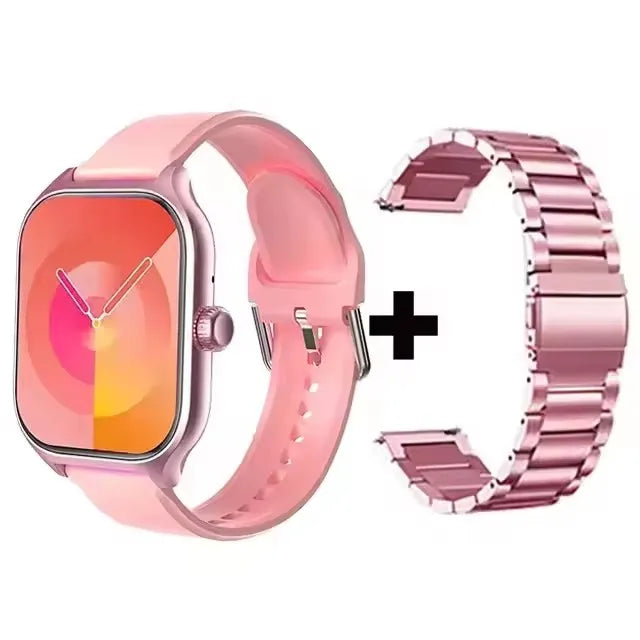 Smartwatch 2025 per Android e iOS, Schermo a Colori da 2,01 Pollici, Risposta alle Chiamate Bluetooth, Orologio Fitness Tracker per Donne e Uomini