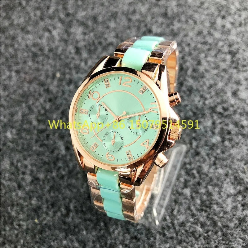 Nuovi orologi da polso da donna in acciaio inossidabile, orologi al quarzo da donna, orologi eleganti da donna di marca di lusso, orologi da donna