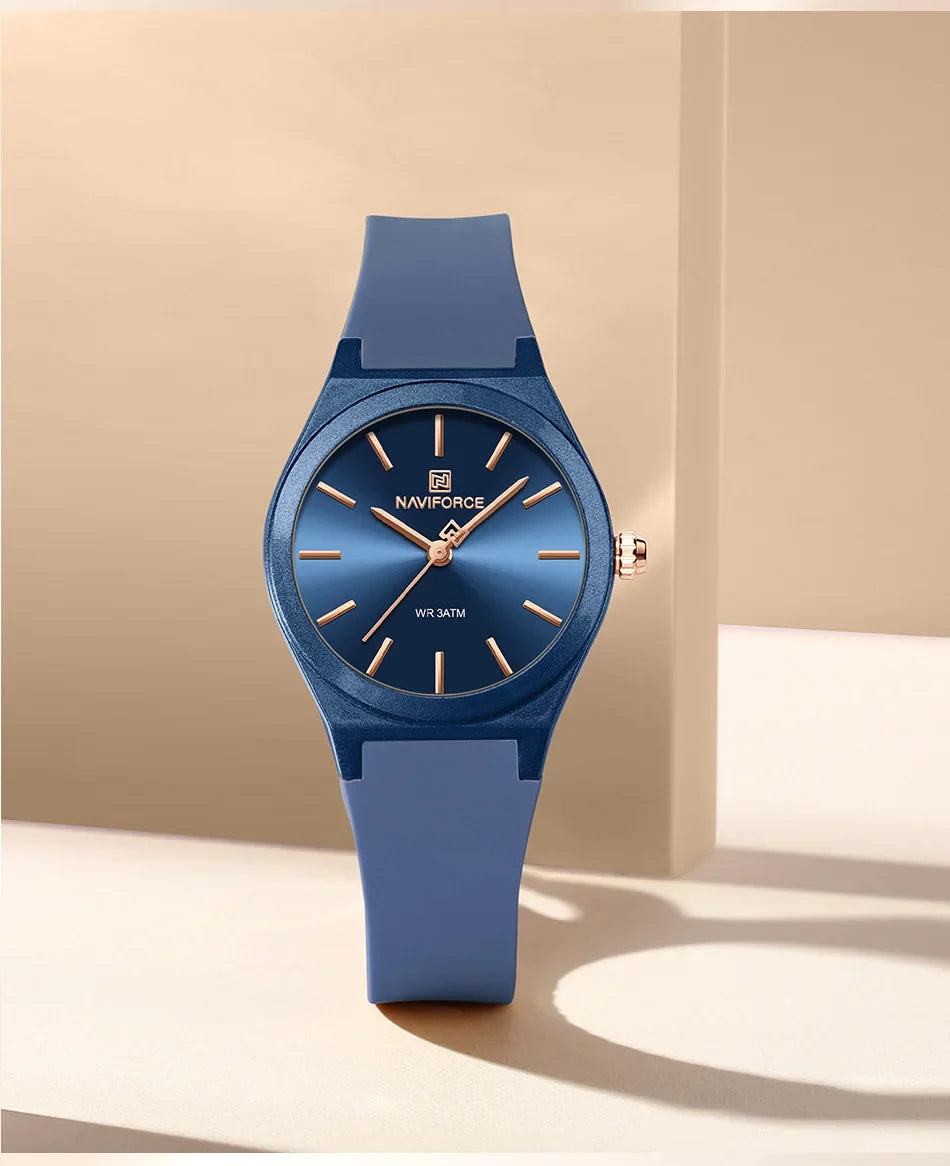 NAVIFORCE 2025 Orologi moda donna Orologio al quarzo Sport Cinturino in silicone Orologi da polso da donna Orologio semplice Regalo relogios feminino