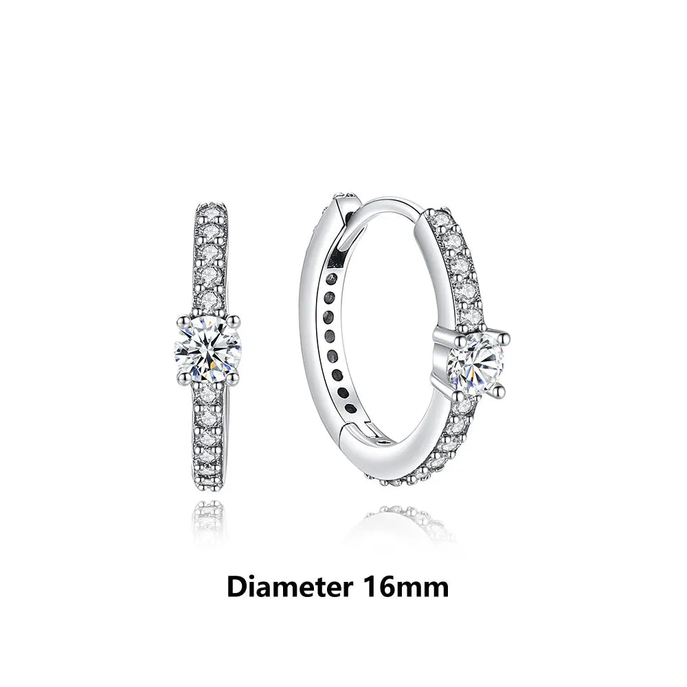 Orecchini Originali in Argento Sterling 925, Modello 2026, a Perno e a Cerchio con Cristalli, per Donna, in Oro Rosa, con Corona, Cuore, Infinito, Ape, Gioielli