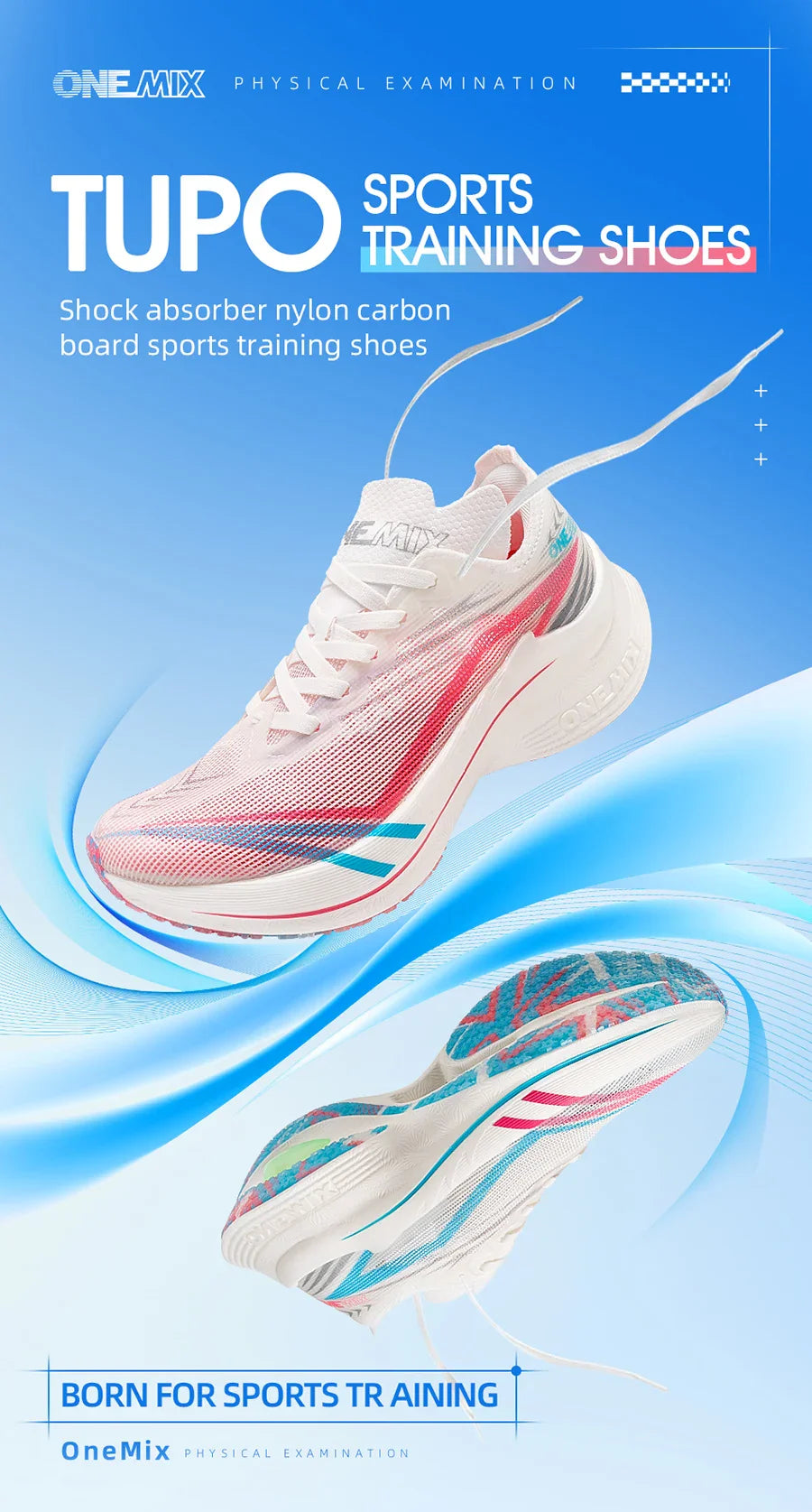ONEMIX 2026 Tupo Nuove Scarpe da Corsa Marathon con Piastra in Carbonio, Supporto Stabile per Assorbimento degli Urti, Sneakers Ultraleggere con Rimbalzo