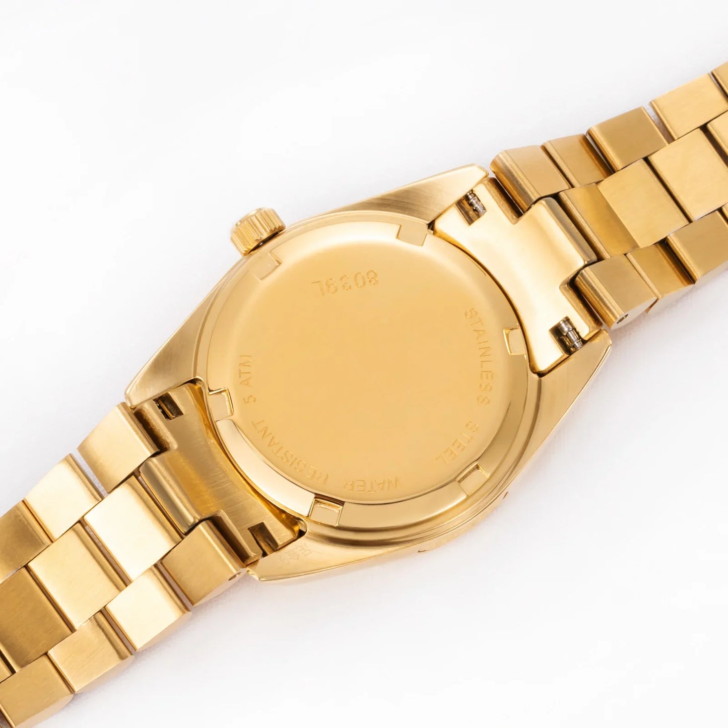 Orologio al Quarzo da Donna alla Moda 30mm, Cronografo in Oro 24K con Doppio Calendario, Cinturino in Acciaio Inossidabile, Impermeabile, Regalo per Moglie