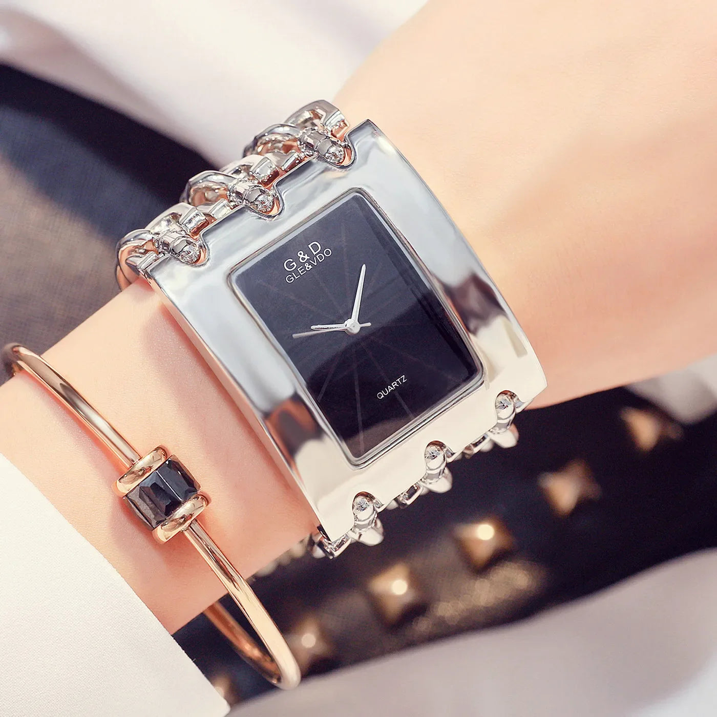 Orologio da donna di marca di lusso Abito con strass Orologi da polso da donna Eleganti orologi femminili in oro per le donne Montre Femme 2025
