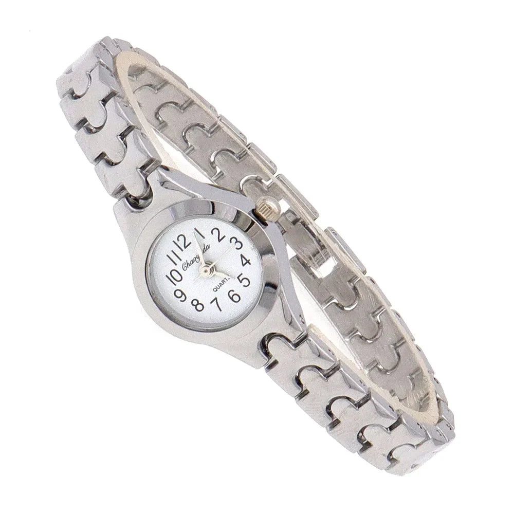 Orologio da polso da donna carino Mujer Relojes dorati Orologio al quarzo con quadrante piccolo Orologio da polso popolare Ora orologi eleganti da donna femminili