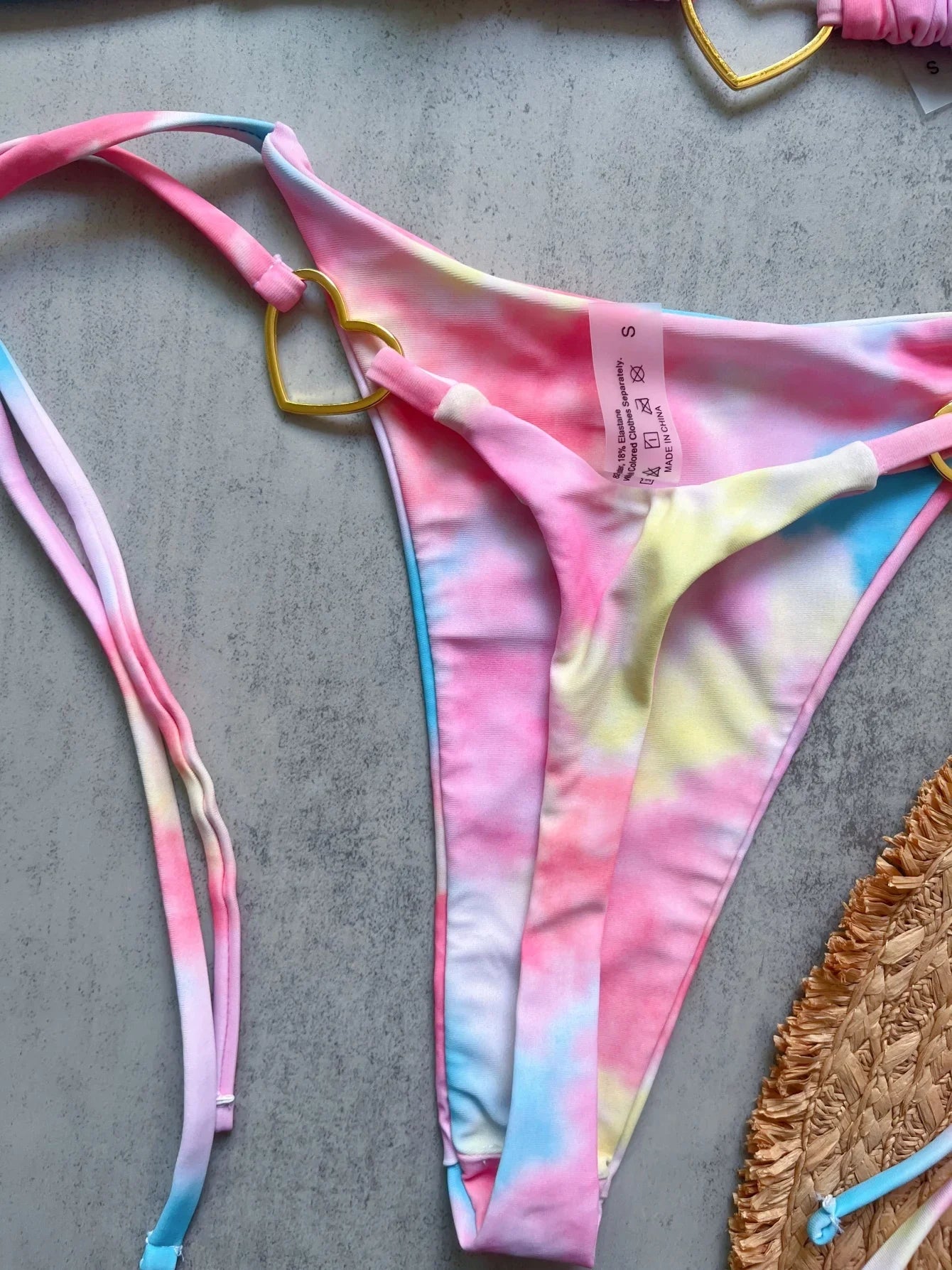 Costume da bagno bikini sexy da donna a tinta unita, due pezzi, rosso