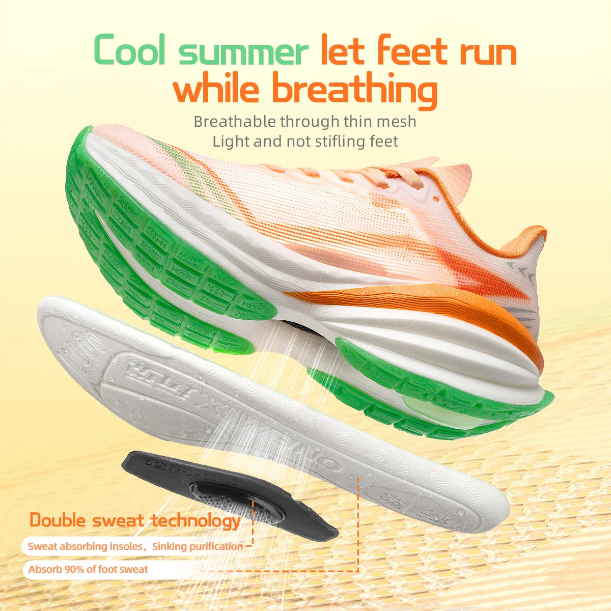 ONEMIX 2025 Estate Autunno Scarpe da corsa per uomo Design leggero Maratona ad asciugatura rapida Supporto per assorbimento degli urti Scarpe da ginnastica maschili